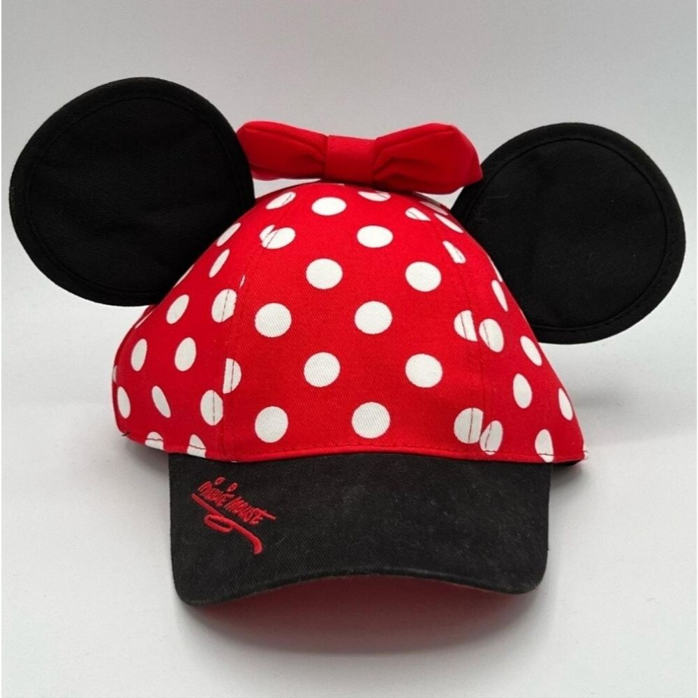 Disney Parks Minnie Mouse Disney Ears Polkadot Hat Baseball Cap, Youth One Size